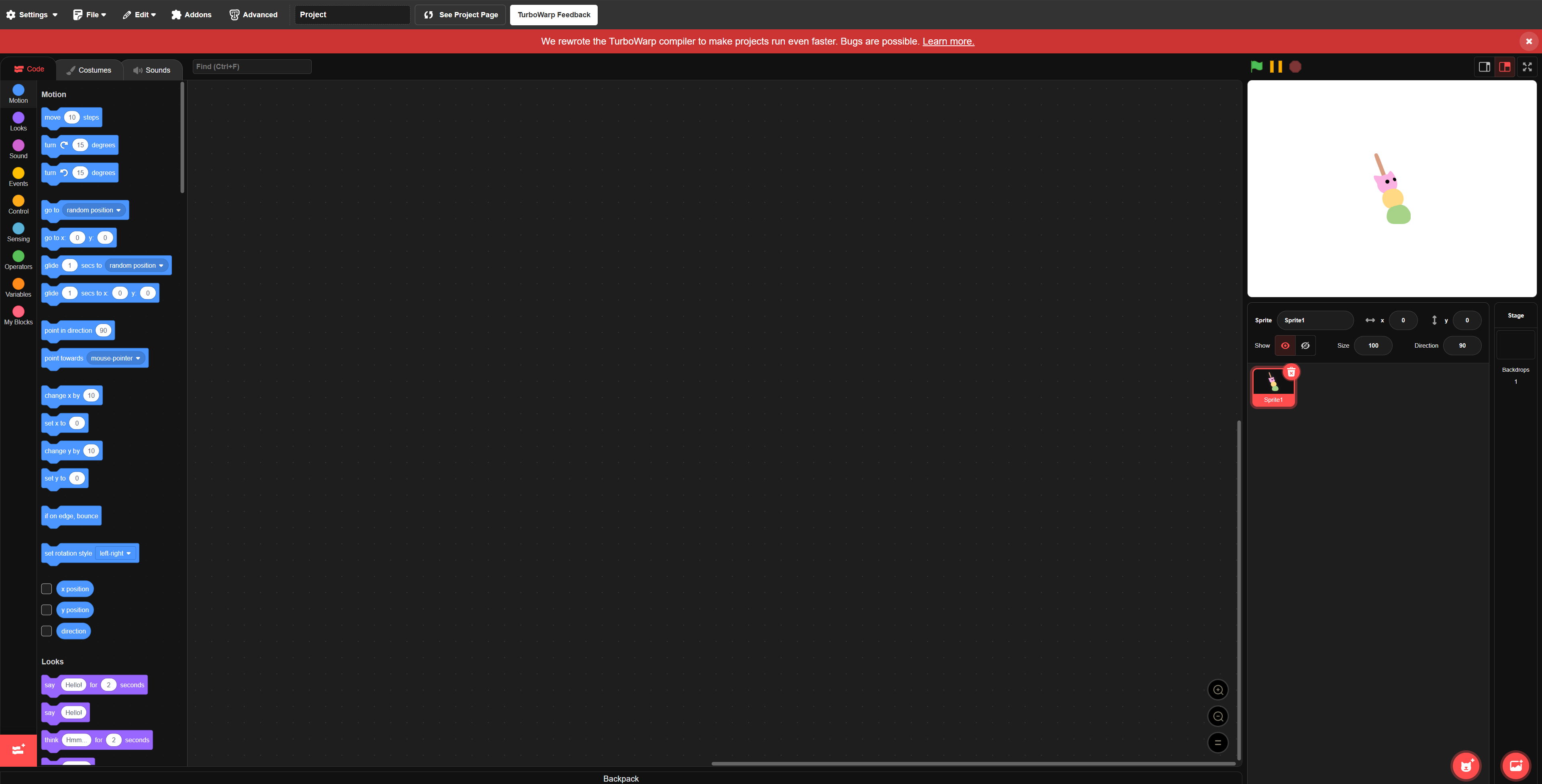 TurboWarp Screenshot